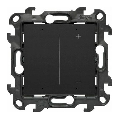 Kontakt-Simon Simon 24 Tlačítkový stmívač s podsvícením, matně černý NESL1.01/49
