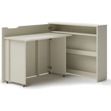 Sconto Písací stôl WORK CONCEPT ľavá, kašmír 93 x 115 x 27