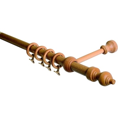 HEBR Garnýž dřevěná dub 400 cm