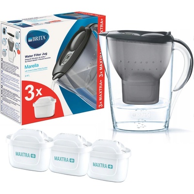 Brita Marella Cool Memo grafit 2,4 l + filtry Maxtra+ 3 ks – Hledejceny.cz
