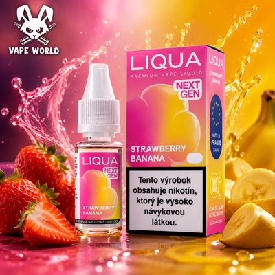 Liqua Strawberry Banana Gum 10 ml 18 mg