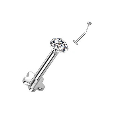 Šperky4U Push In piercing do brady ucha titan TIT1170-C