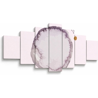 Obraz - Fialový minimalismus N⁰4, sedmidílný 210x100 cm