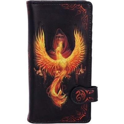 Reliéfní peněženka Nemesis Now Anne Stokes Phoenix Rising Mythical Bird, černá, 18,5 cm, polyuretan
