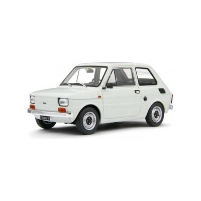 Fiat 126 Base 1976 bílá Laudoracing-Model LM226D 1:18