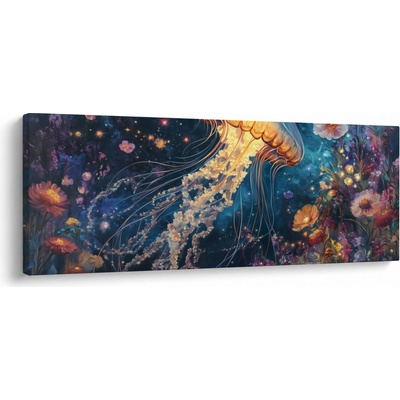 Obraz - Magická medúza, jednodílný 100x40 cm