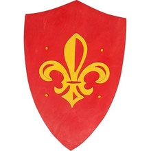 Fauna dřevěný štít červený Anjou