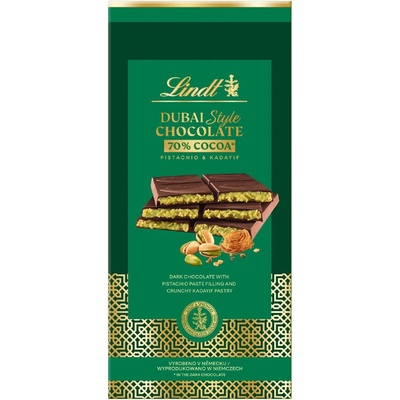Lindt Dubai Style Chocolate Dark 70% 145 g