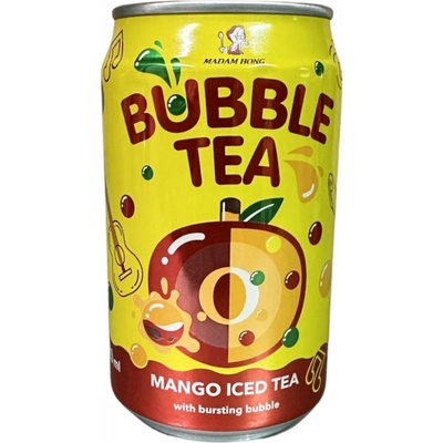Madam Hong Mango popping boba - bubble tea 320 ml