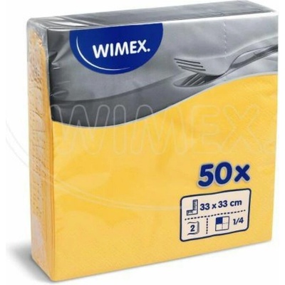 Wimex Obrúsok 2V žltý 33x33cm 50ks