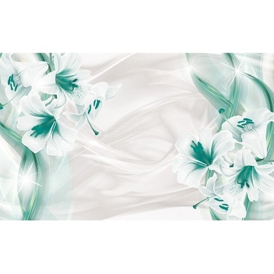 Preinterier FT4977 Fototapeta na stenu Tyrkysové kvety vlies 152cm x 104cm
