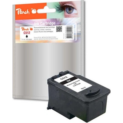 Peach Canon PG-512, Black, 17 ml 314477 - kompatibilní – Hledejceny.cz