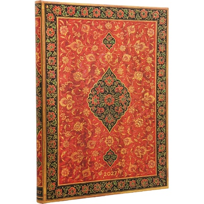 Layla Persian Poetry Ultra 12-Month Hardcover Dayplanner Elastic Band Closure Horizontal Paperblanks 2027