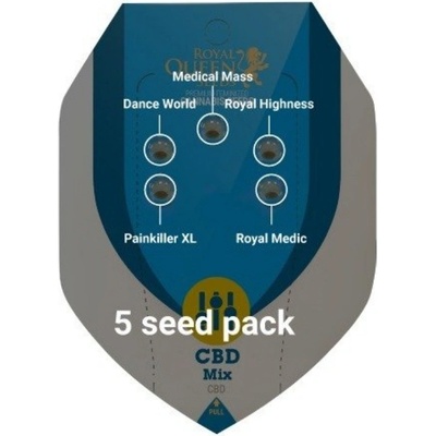 Royal Queen Seeds CBD Mix semienka neobsahujú THC 5 ks