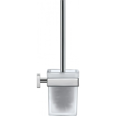 Duravit Karree súprava na čistenie toalety nástenná sklo matné chróm 0099571000