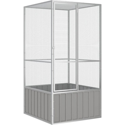 vidaXL klec 111 x 107 x 211,5 cm pozinkovaná ocel