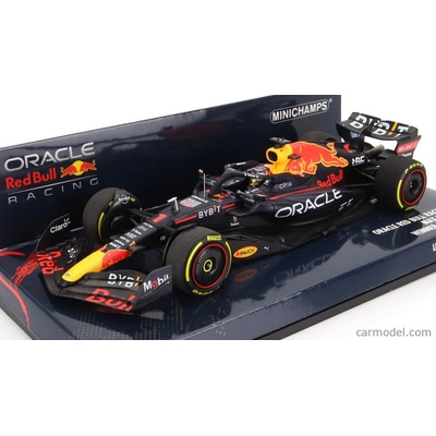 Minichamps Red bull F1 Rb18 Team Oracle Red Bull Racing N 1 Majster sveta Miami Gp 2022 Max Verstappen Matná modrá žltá červená 1:43