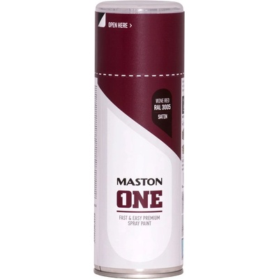 MASTON One - akrylová - RAL 3005S - Vínová červená satén - 400 ml