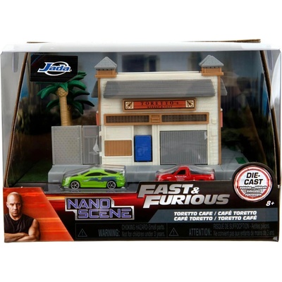 Jada Diorama Rychle a Zběsile Ford SVT -Mitsubishi Eclipse 1:50