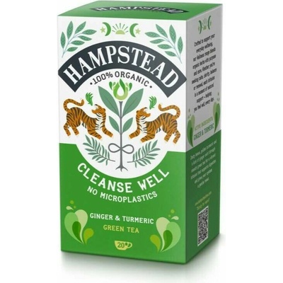 HAMPSTEAD TEA BIO Zelený čaj pro očistu a rovnováhu 20 ks