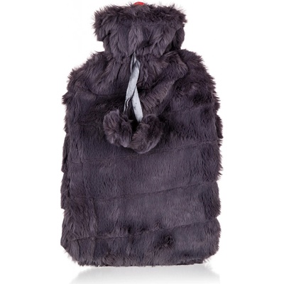 CALME Láhev zahřívací termofor PLUSH 2 l černá