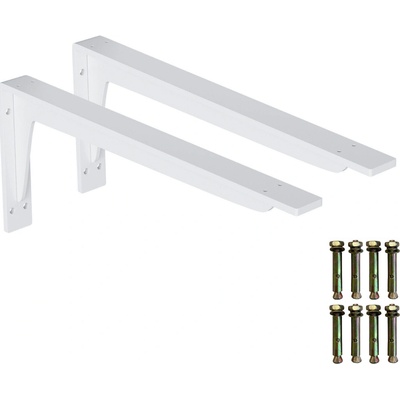 Onpira Biely držiak police s podperou 14-59 cm [2ks] Rozmer: 340x145 mm
