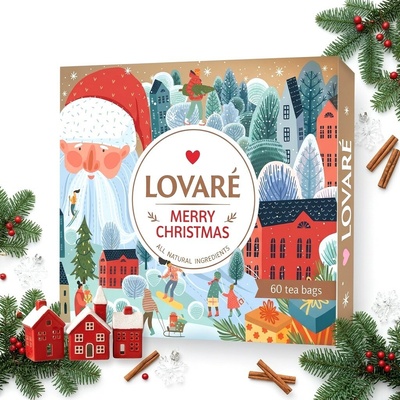 Lovaré Kolekce čajů Merry Christmas Tea 60 ks