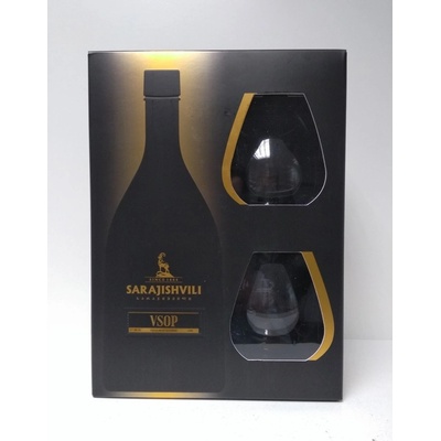 Sarajishvili VSOP 40% 0,7 l (dárkové balení 2 sklenice)