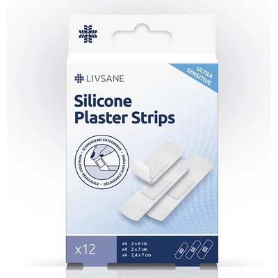 LIVSANE ULTRA SENSITIVE silikonové náplasti 3 velikosti 12 ks