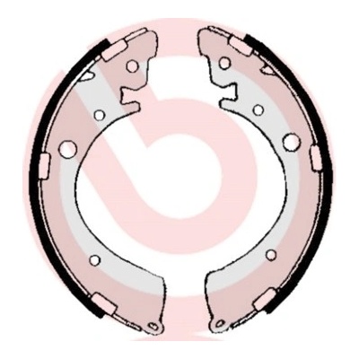BREMBO Sada brzdových čeľustí S28506