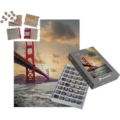 SMART SORTED® Golden Gate Bridge západ slunce San Francisco Kalifornie 1000 dílků