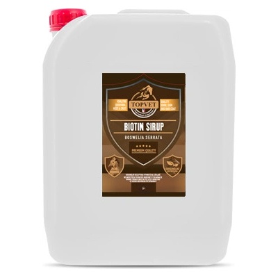 Topvet Sirup Biotin s Boswelia Serrata pro koně 5 l