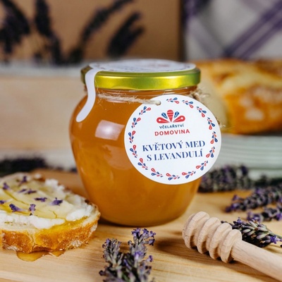 Včelařství Domovina Med květový s levandulí 750 g