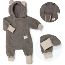ESITO Rostoucí zimní kombinéza Teddy fleece double Brown hnědá