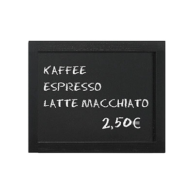 CONTACTO Tabuľa na menu v drevenom ráme 400 x 300 mm čierny | 7680/040