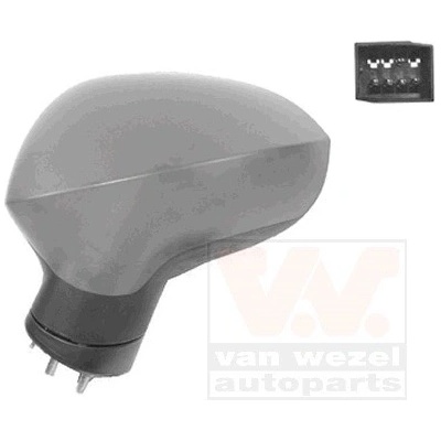 Vonkajżie spätné zrkadlo VAN WEZEL 4919807