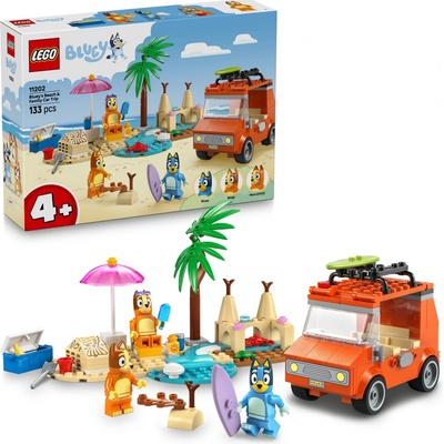 LEGO® Bluey 11202 Bluey a rodinný výlet autem na pláž