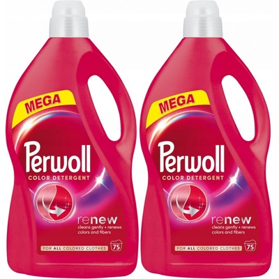 Perwoll Renew Color prací gel na barevné 2 x 3,75 l 150 PD