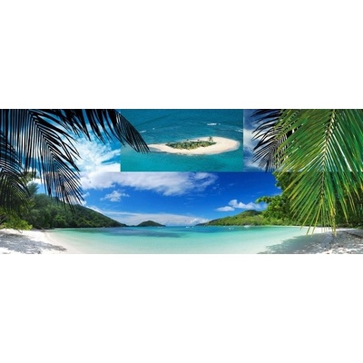 Preinterier Fototapeta - PA0293 Plážová mozaika vlies - 250cm x 104cm