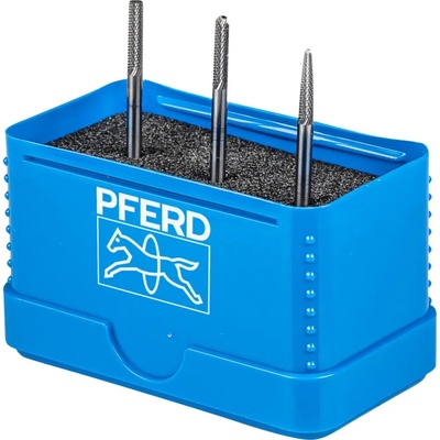 Pferd 1303 MICRO Stopkové frézy z tvrdokovu s mikro ozubením - stopka 3 mm (Sada 3 ks)