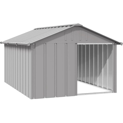 vidaXL Psí bouda šedá 116 5 x 153 x 81 5 cm pozinkovaná ocel 9799.171543 – Hledejceny.cz