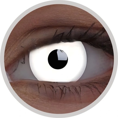 MaxVue Vision ColorVue Crazy čočky UV svítící White Magic roční nedioptrické 2 čočky – Hledejceny.cz