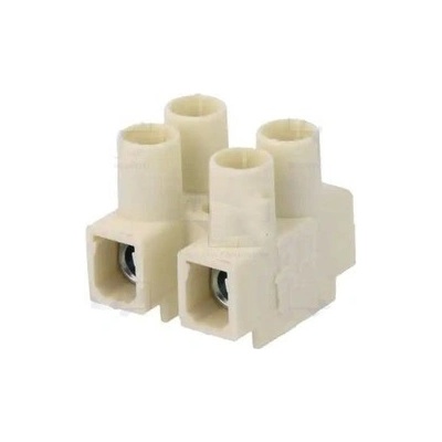 Svorkovnice 2x6mm2 bílá-PE