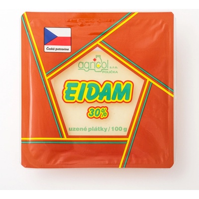Agricol Sýr eidam uzený plátky 30% 100g