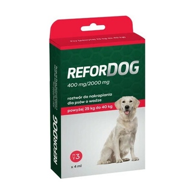 Vet Argo Refordog pre psov prípravok spot-on proti parazitom 25–40 kg 3 pipety x 4,0 ml