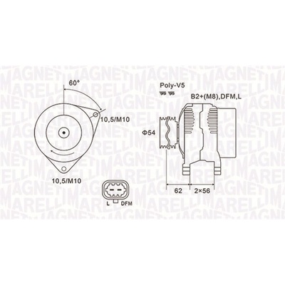 Alternátor MAGNETI MARELLI 063731940010
