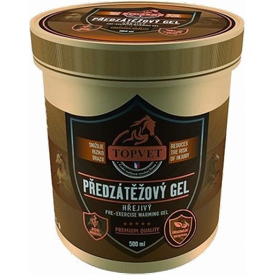 Topvet Předzátěžový gel hřejivý pro koně 500ml