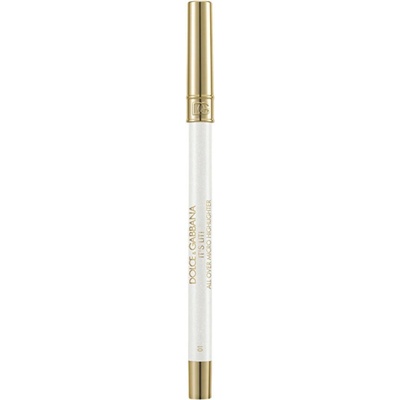Dolce&Gabbana Bold It's Lit! tuhý krémový rozjasňovač v ceruzke 01 North Star Shimmering Platinum 0,35 g