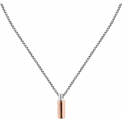 Trussardi Pánsky bicolor náhrdelník z ocele TJAXV59