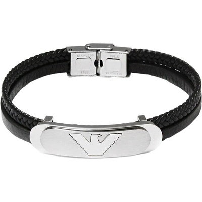 BM Jewellery Pánský kožený náramek Armani S966180